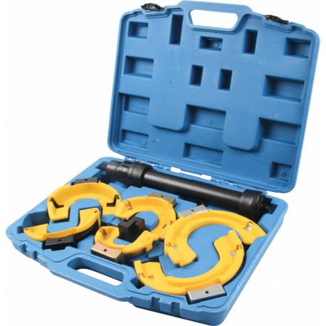 Compresseur de ressorts McPherson 9 pièces avec coupelles interchangeables de 65 à 212 mm