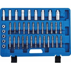 Coffret d'outils pour suspension 39 pièces avec douilles traversantes pour têtes d'amortisseurs