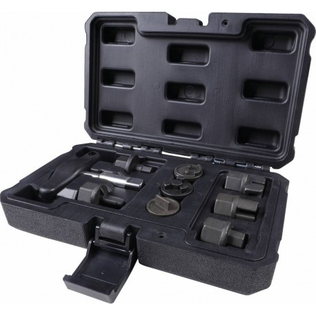 Coffret de clés pour bouchons de vidange PVC 8 pièces avec adaptateurs Ford, BMW, Mercedes, VW et Audi