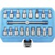 Coffret d'embouts de vidange 3/8" 18 pièces pour moteur, boîte de vitesses, pont et différentiel