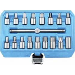 Coffret d'embouts de vidange 3/8" 18 pièces pour moteur, boîte de vitesses, pont et différentiel