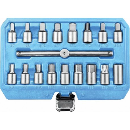 Coffret d'embouts de vidange 3/8" 18 pièces pour moteur, boîte de vitesses, pont et différentiel