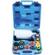 Kit de remplissage d'huile moteur 15 pièces avec entonnoir et adaptateurs multimarques
