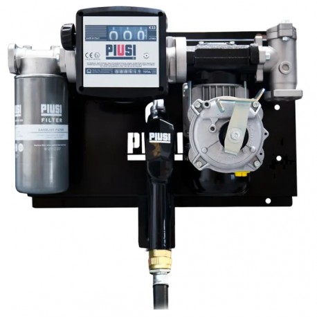 Pompe essence sur platine CEMATEX 56 ATEX 230 V avec compteur K33, pistolet automatique et flexible 4 m