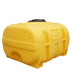 Cuve PE coffre jaune 1 000 litres en polyéthylène recyclable pour le stockage et le transport d'eau et d'engrais liquides