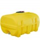 Cuve PE coffre jaune 2 000 litres en polyéthylène recyclable pour le stockage et le transport d'eau et d'engrais liquides