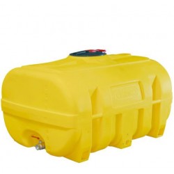 Cuve PE coffre jaune 2 000 litres en polyéthylène recyclable pour le stockage et le transport d'eau et d'engrais liquides