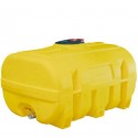 Cuve PE coffre jaune 2 000 litres en polyéthylène recyclable pour le stockage et le transport d'eau et d'engrais liquides