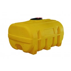 Cuve PE coffre jaune 3 000 litres en polyéthylène recyclable pour le stockage et le transport d'eau et d'engrais liquides