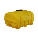 Cuve PE coffre jaune 3 000 litres en polyéthylène recyclable pour le stockage et le transport d'eau et d'engrais liquides