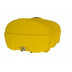 Cuve PE coffre jaune 5 000 litres en polyéthylène recyclable pour le stockage et le transport d'eau et d'engrais liquides