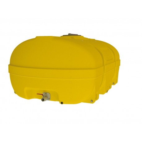 Cuve PE coffre jaune 5 000 litres en polyéthylène recyclable pour le stockage et le transport d'eau et d'engrais liquides