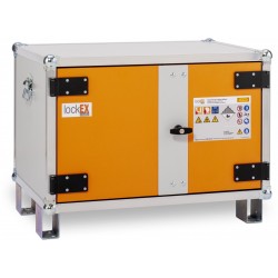 Armoire de sécurité anti-feu lockEX® 2.0 8/5 Standard 230 V avec pieds pour le stockage et la recharge de batteries lithium-ion