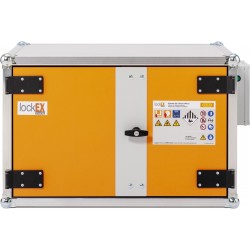 Armoire de sécurité anti-feu lockEX® 2.0 8/5 Premium 230 V pour la charge de batteries lithium-ion avec raccordement SSI
