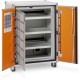 Armoire de sécurité anti-feu lockEX® 2.0 8/10 Premium 400 V avec pieds pour la charge de batteries lithium avec raccordement SSI