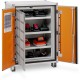 Armoire de sécurité anti-feu lockEX® 2.0 8/10 Premium 400 V avec pieds pour la charge de batteries lithium avec raccordement SSI