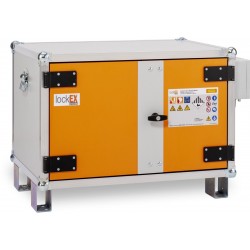 Armoire de sécurité anti-feu lockEX® 2.0 8/5 Premium Plus 230 V avec pieds pour batteries lithium-ion