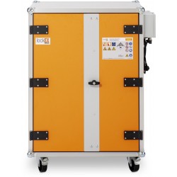 Armoire de sécurité anti-feu lockEX® 2.0 8/10 Premium SIM 230 V avec roulettes pour batteries lithium-ion