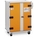 Armoire de sécurité anti-feu lockEX® 2.0 8/10 Premium SIM 400 V avec roulettes pour batteries lithium-ion