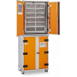 Armoire de sécurité anti-feu lockEX® 8/20 Premium 230 V avec pieds pour batteries lithium-ion