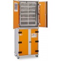 Armoire de sécurité anti-feu lockEX® 8/20 Premium 230 V avec pieds pour batteries lithium-ion