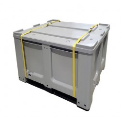 BOX Batteries Lithium ADR 610 L avec couvercle homologué ADR pour le stockage et le transport sécurisé des batteries lithium