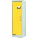 Armoire anti-feu PROline 6/20 F90 1 porte gauche jaune avec bac de rétention 33 L pour stockage de produits dangereux
