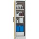 Armoire anti-feu PROline 6/20 F90 1 porte gauche jaune avec bac de rétention 33 L pour stockage de produits dangereux