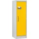 Armoire anti-feu PROline 6/20 F90 1 porte droite jaune avec bac de rétention 33 L pour stockage de produits dangereux