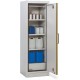 Armoire anti-feu PROline 6/20 F90 1 porte droite jaune avec bac de rétention 33 L pour stockage de produits dangereux
