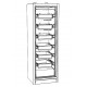 Armoire anti-feu PROline 6/20 F90 6 tiroirs 1 porte gauche jaune avec bac de rétention 33 L pour produits dangereux