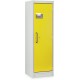 Armoire anti-feu PROline 6/20 F90 pour fûts porte droite jaune avec bac de rétention 66 L certifiée EN 14470-1