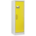 Armoire anti-feu PROline 6/20 F90 pour fûts porte droite jaune avec bac de rétention 66 L certifiée EN 14470-1