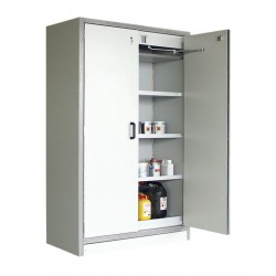Armoire anti-feu 2 portes avec étagères résistance au feu 90 min pour stockage de produits inflammables EN 14470-1