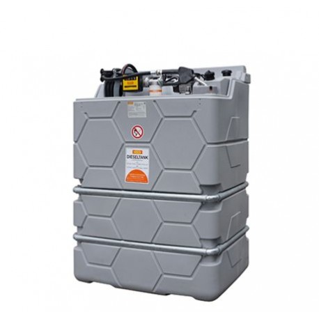 Cuve gasoil GO CUBE Indoor Premium 1000 L avec pompe 230 V, compteur, filtre et enrouleur automatique pour gasoil et GNR