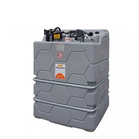 Cuve gasoil GO CUBE Indoor Premium 1500 L avec pompe 230 V, compteur, filtre et enrouleur automatique pour gasoil et GNR