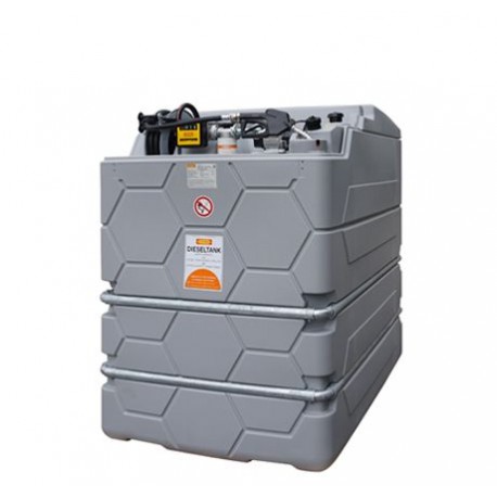 Cuve gasoil GO CUBE Indoor Premium 2500 L avec pompe 230 V, compteur, filtre et enrouleur automatique pour gasoil et GNR