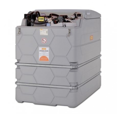 Cuve gasoil GO CUBE Indoor Premium CMO10 Plus 2500 L avec pompe 230 V, compteur digital et contrôle d'accès pour gasoil