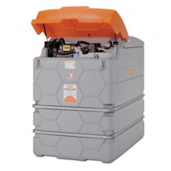 Cuve gasoil GO CUBE Outdoor Premium CMO10 Plus 2500 L avec pompe 230 V, compteur digital, capot PE et contrôle d'accès