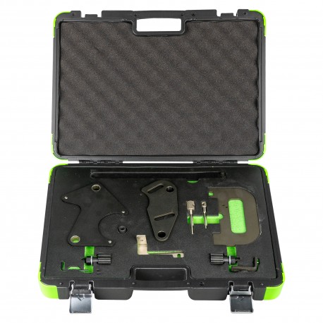 Coffret de calage distribution Renault 1.4, 1.6, 1.8, 2.0 16V Twin – moteurs K4J, K4M, F4P, F4R, K9K – avec outils OEM