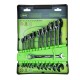 Jeu de 12 clés mixtes à cliquet 72 dents en acier – Profil 12 pans, tailles de 8 à 19 mm pour usage professionnel