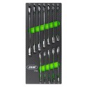 Module de 12 clés mixtes à cliquet en acier Chrome Vanadium CrV – Tailles de 8 à 19 mm pour servante et atelier