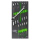 Module de 12 clés mixtes à cliquet en acier Chrome Vanadium CrV – Tailles de 8 à 19 mm pour servante et atelier