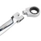 Jeu de clé à cliquet articulée 72 dents avec 12 têtes interchangeables de 8 à 19 mm pour mécanique professionnelle