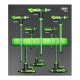 Module de 8 clés Torx en T en acier Chrome Vanadium de T10 à T50 pour servante d'atelier et mécanique professionnelle