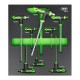Module de 8 clés Torx en T en acier Chrome Vanadium de T10 à T50 pour servante d'atelier et mécanique professionnelle