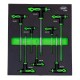 Module de 8 clés Allen en T en acier Chrome Vanadium de H2 à H10 pour servante d'atelier et mécanique professionnelle