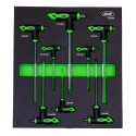 Module de 8 clés Allen en T en acier Chrome Vanadium de H2 à H10 pour servante d'atelier et mécanique professionnelle