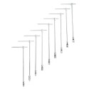 Jeu de 9 clés à douille avec manche en T articulé de 7 à 19 mm en acier Chrome Vanadium pour mécanique professionnelle