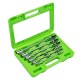 Coffret de 6 clés à douille articulées 12 pans de 8x9 à 18x19 mm en acier carbone et Chrome Vanadium